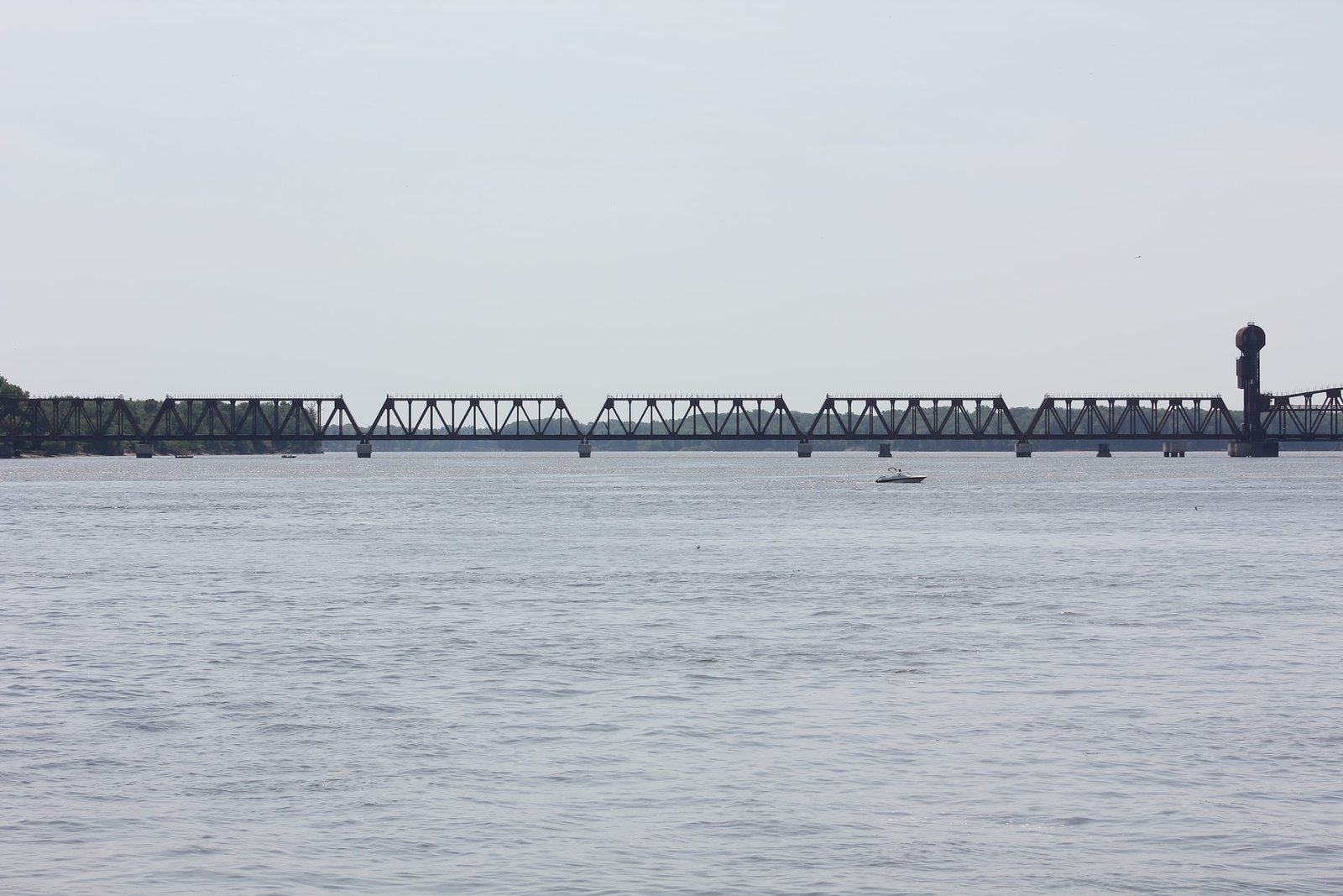 East approach of present bridge